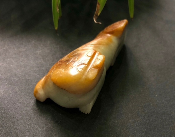 古玩玉器收藏級清中期翡翠雕“瑞獸”擺件拍賣，當前價格20000元