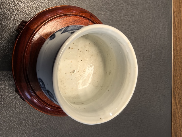 古玩陶瓷一把抓乾隆博古八寶圖青花香爐拍賣(mài)，當(dāng)前價(jià)格450元