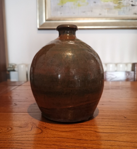 古玩陶瓷明紫金釉嘟嚕瓶拍賣,當前價格999元