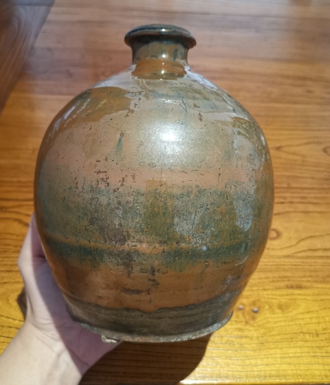 古玩陶瓷明紫金釉嘟嚕瓶拍賣,當前價格999元