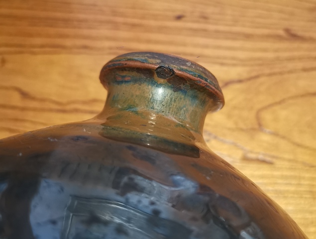 古玩陶瓷明紫金釉嘟嚕瓶拍賣,當前價格999元