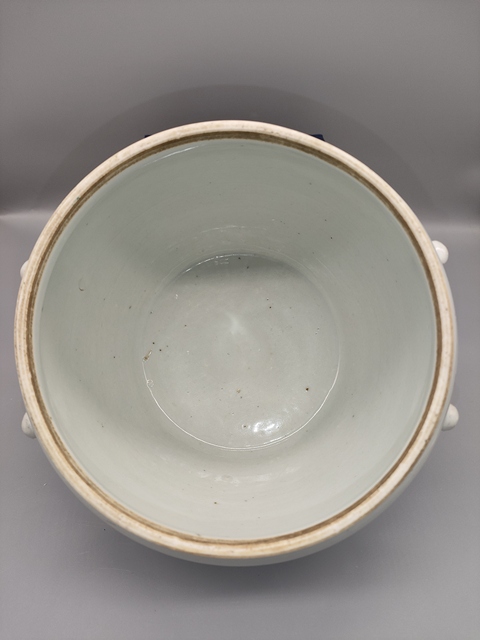 古玩陶瓷民國(guó),淺絳彩山水人物紋粥罐拍賣,當(dāng)前價(jià)格999元