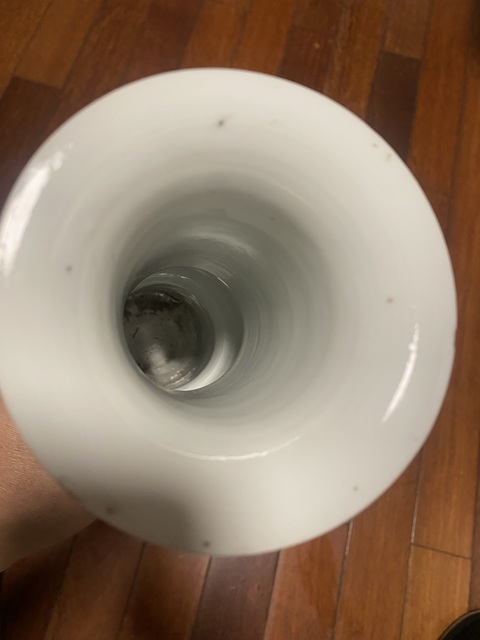古玩陶瓷清光緒青花漁樵耕讀圖折戟花觚拍賣,當前價格4570元
