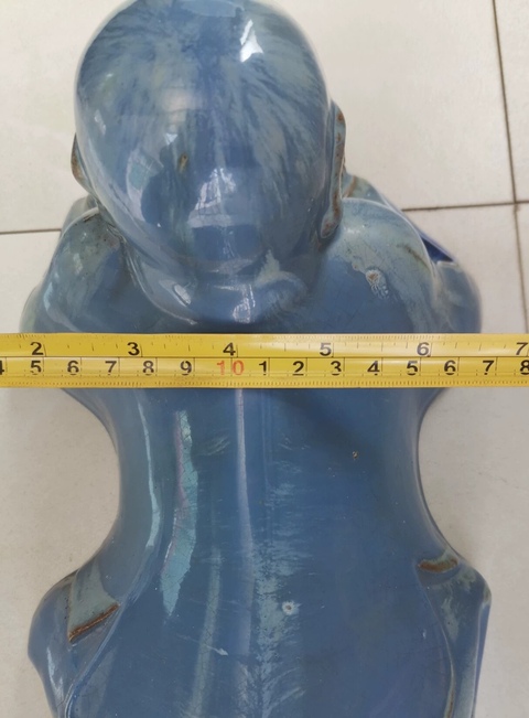 古玩陶瓷童子藍釉水盂拍賣,當前價格2600元