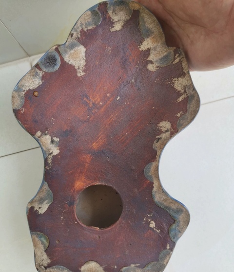 古玩陶瓷童子藍釉水盂拍賣,當前價格2600元