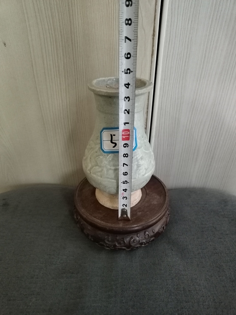 古玩陶瓷云市窯青白釉刻花盤口瓶拍賣,當(dāng)前價(jià)格1688元
