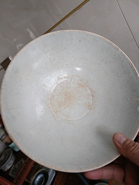 古玩陶瓷南宋湖田青白釉唇口超大碗拍賣,當(dāng)前價格800元