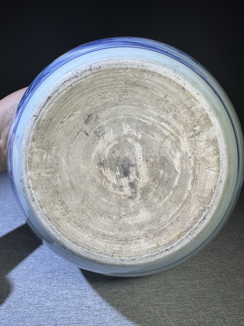 古玩陶瓷【精品】清代康熙青花細(xì)路山水人物紋卷缸康熙青花瓷器拍賣,當(dāng)前價格48000元