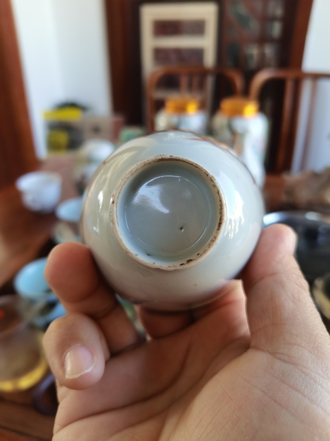 古玩陶瓷民國 彩繪蘆燕圖杯拍賣，當前價格900元