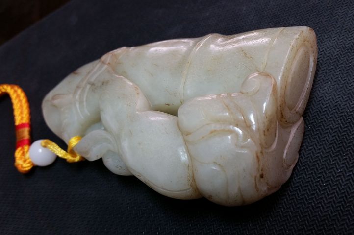古玩玉器和田玉雕“節(jié)節(jié)高升”把件拍賣，當(dāng)前價(jià)格1980元