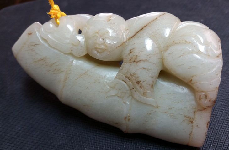 古玩玉器和田玉雕“節(jié)節(jié)高升”把件拍賣，當(dāng)前價(jià)格1980元
