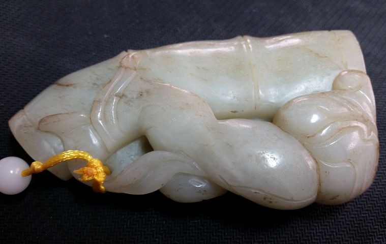 古玩玉器和田玉雕“節(jié)節(jié)高升”把件拍賣，當(dāng)前價(jià)格1980元