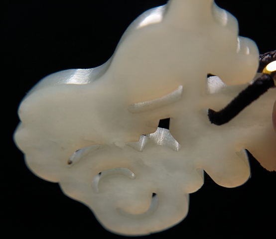 古玩玉器清代和田玉雕“福字佩”拍賣，當前價格5500元