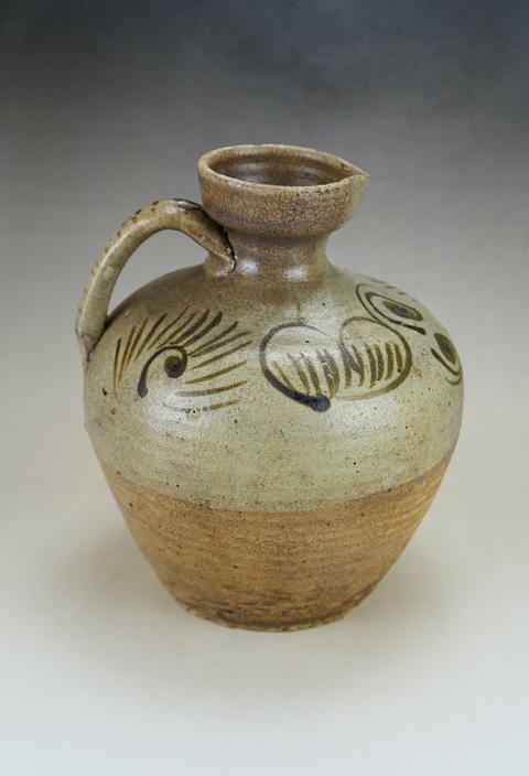古玩陶瓷元末明初流口花卉紋執壺拍賣，當前價格1862元