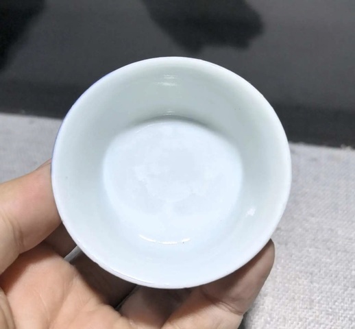 古玩陶瓷松下問童子青花杯拍賣，當前價格3500元