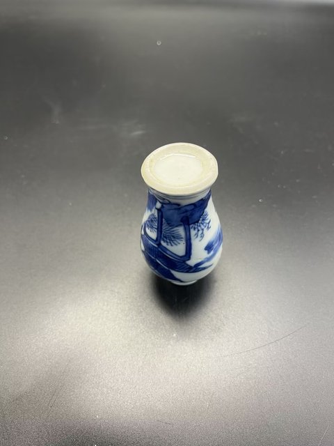 古玩陶瓷清代山水人物小將軍罐拍賣,當前價格1860元