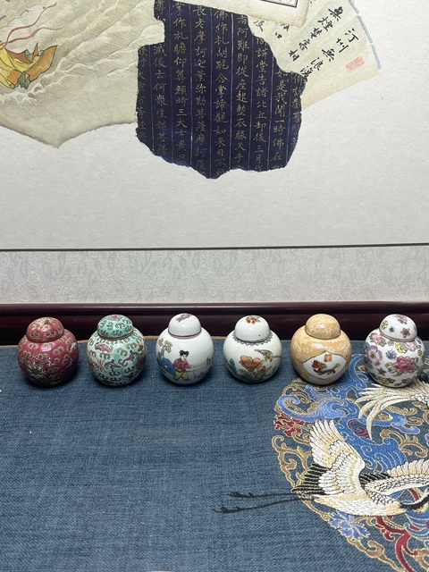 古玩陶瓷567手繪精品小罐一組6支拍賣,當前價格269元