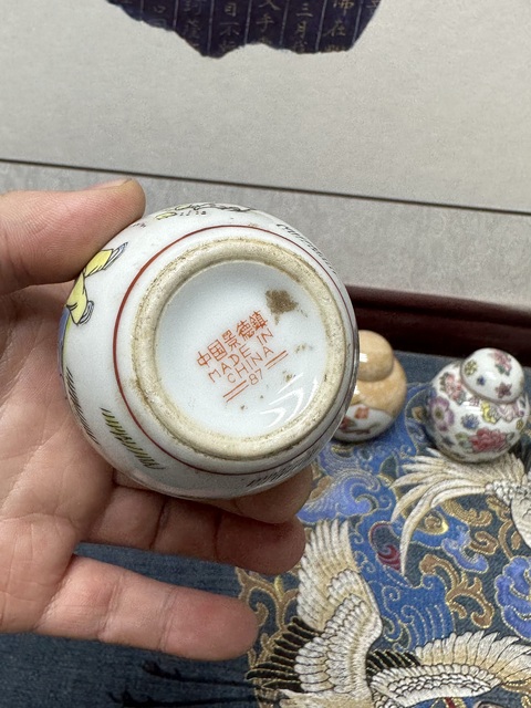 古玩陶瓷567手繪精品小罐一組6支拍賣,當前價格269元