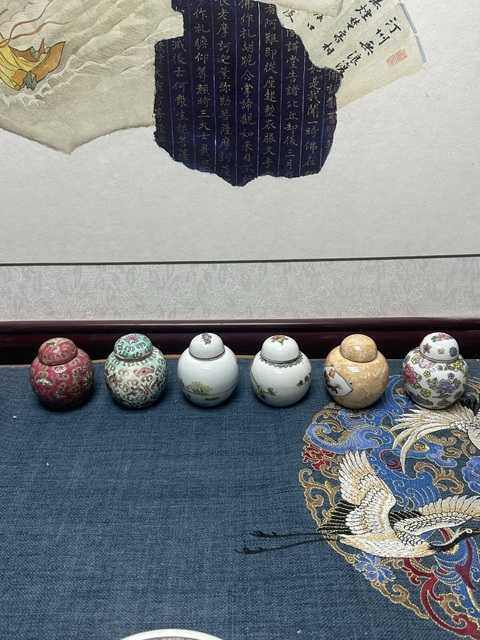 古玩陶瓷567手繪精品小罐一組6支拍賣,當前價格269元