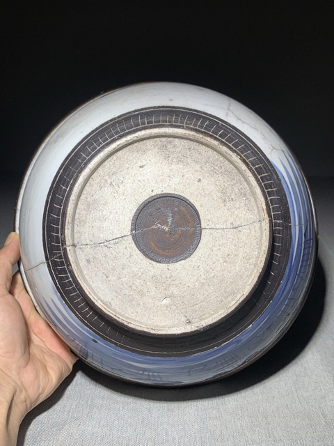 古玩陶瓷清中期青花釉里紅荷蓮圖香爐拍賣,當(dāng)前價格1980元