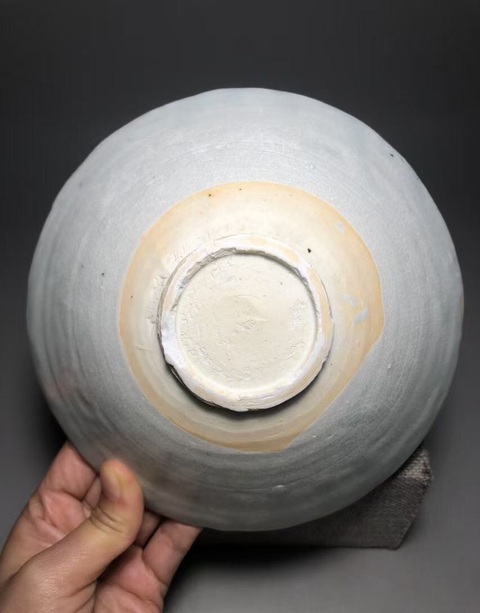 古玩陶瓷（南宋精品）青白釉荷花花卉紋斗笠碗拍賣，當前價格8888元