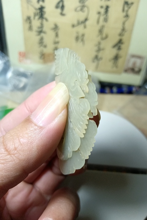 古玩玉器清代和田玉雕“鳳鳥佩”拍賣,當前價格888元