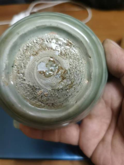 古玩陶瓷宋末元初·龍泉青釉蔗段洗拍賣，當前價格20000元