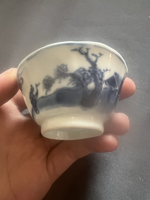 古玩陶瓷青花海屋添籌圖杯碟拍賣，當前價格2888元