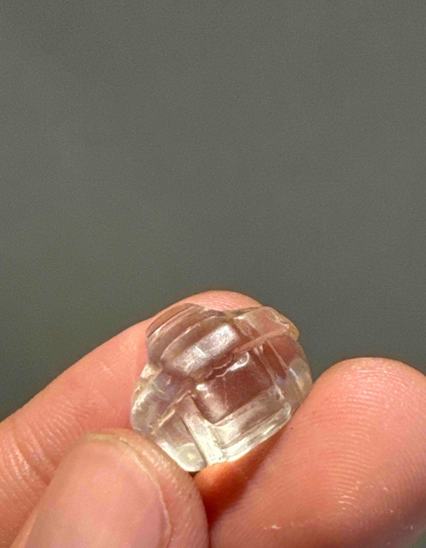 古玩玉器清代.琉璃圣物匣4顆一起拍(hu身符)拍賣，當前價格350元