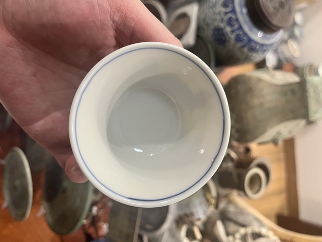 古玩陶瓷清代春風江上路杯子拍賣，當前價格299元