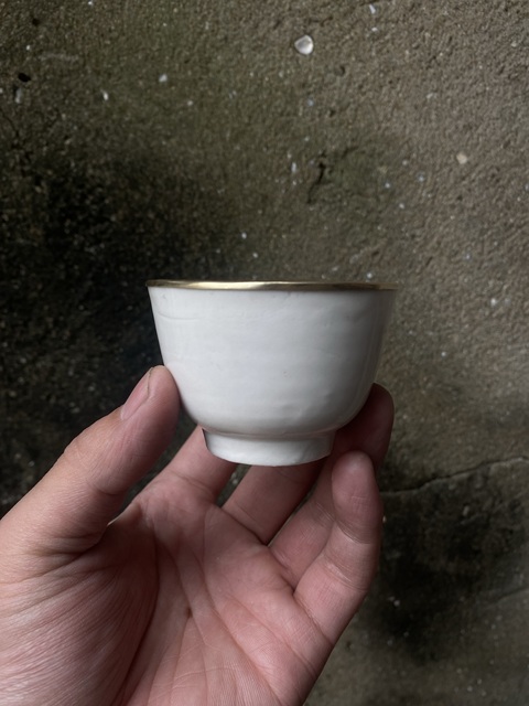 古玩陶瓷白釉杯拍賣，當前價格368元