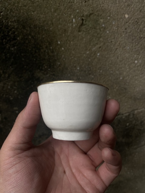 古玩陶瓷白釉杯拍賣，當前價格368元