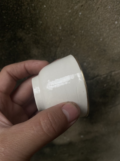 古玩陶瓷白釉杯拍賣，當前價格368元