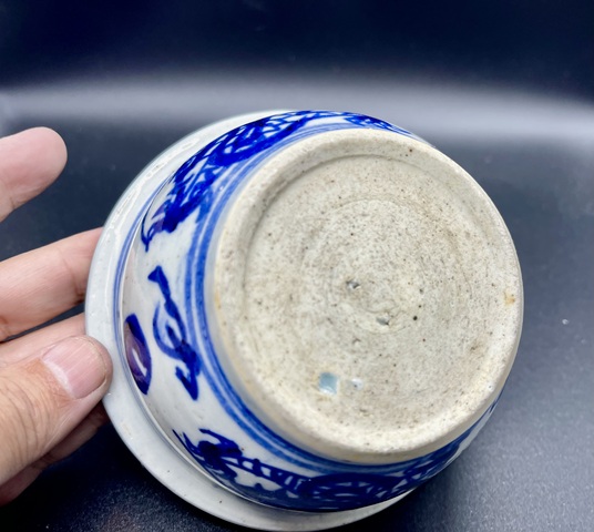 古玩陶瓷晚清.青花雙龍戲珠紋爐拍賣,當(dāng)前價格528元