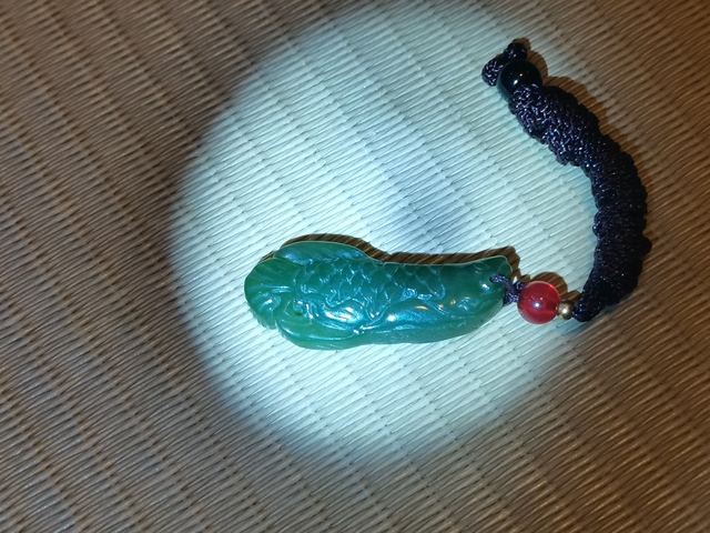 古玩玉器新疆和田碧玉.錦鯉拍賣,當前價格598元