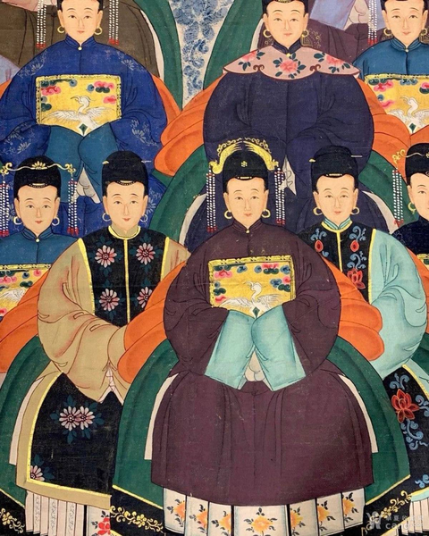 古玩字畫家族祖像真品鑒賞圖