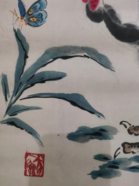古玩字畫軍旅書畫家于茂德吉利圖拍賣，當前價格499元