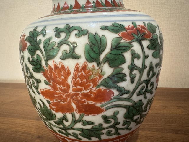 古玩陶瓷五彩牡丹花卉罐拍賣,當前價格8580元