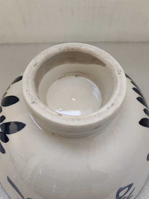 古玩陶瓷磁州窯青花花卉紋碗拍賣,當前價格1200元