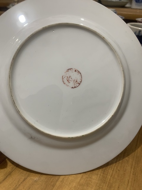 古玩陶瓷廣彩人物故事紋折沿盤拍賣,當前價格388元