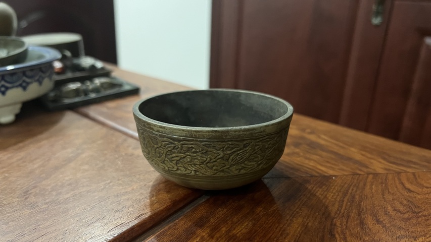 古玩雜項清末銅碗拍賣,當前價格355元