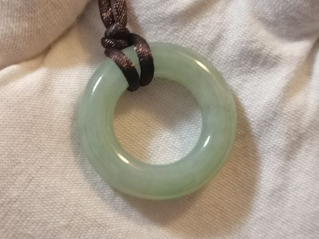 古玩玉器天然翡翠“平安環”拍賣,當前價格298元