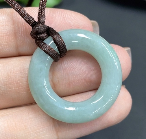 古玩玉器天然翡翠“平安環”拍賣,當前價格298元