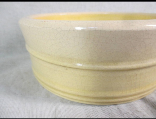 古玩陶瓷民國(guó)·黃釉弦紋洗拍賣，當(dāng)前價(jià)格1000元