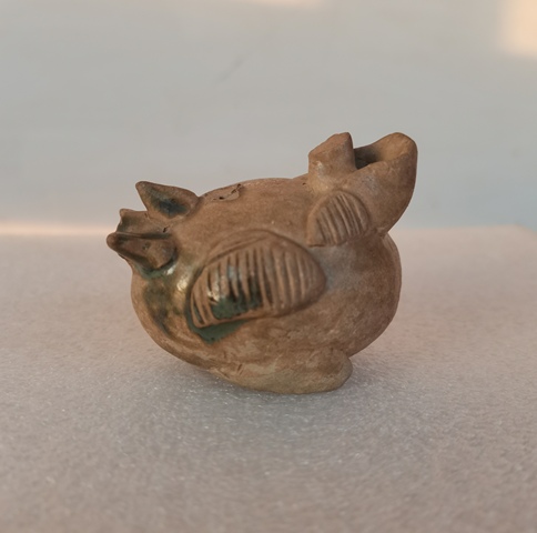 古玩陶瓷長沙窯褐釉綠彩神鳥水盂拍賣,當前價格0元