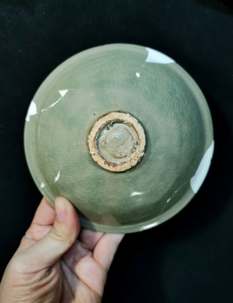 古玩陶瓷宋·青釉刻纏枝花卉紋盞拍賣,當前價格3980元