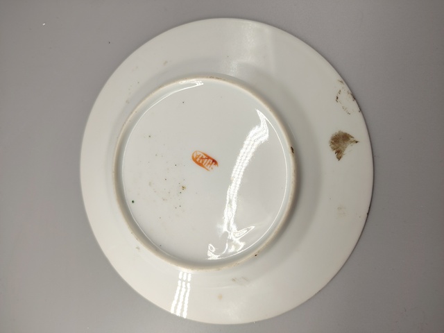 古玩陶瓷晚清.廣彩人物故事紋盤拍賣,當前價格685元