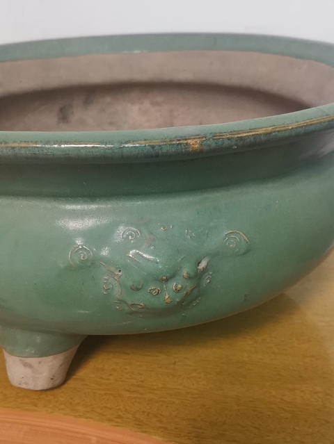 古玩陶瓷綠釉香爐拍賣,當前價格3800元