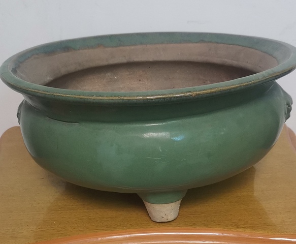 古玩陶瓷綠釉香爐拍賣,當前價格3800元