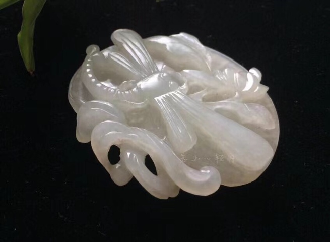 古玩玉器清代和田玉雕“蜻蜓佩”拍賣,當前價格26000元